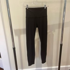 Black Lululemon Leggings with Back Detail